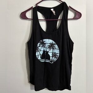 Blank tank with cat picture